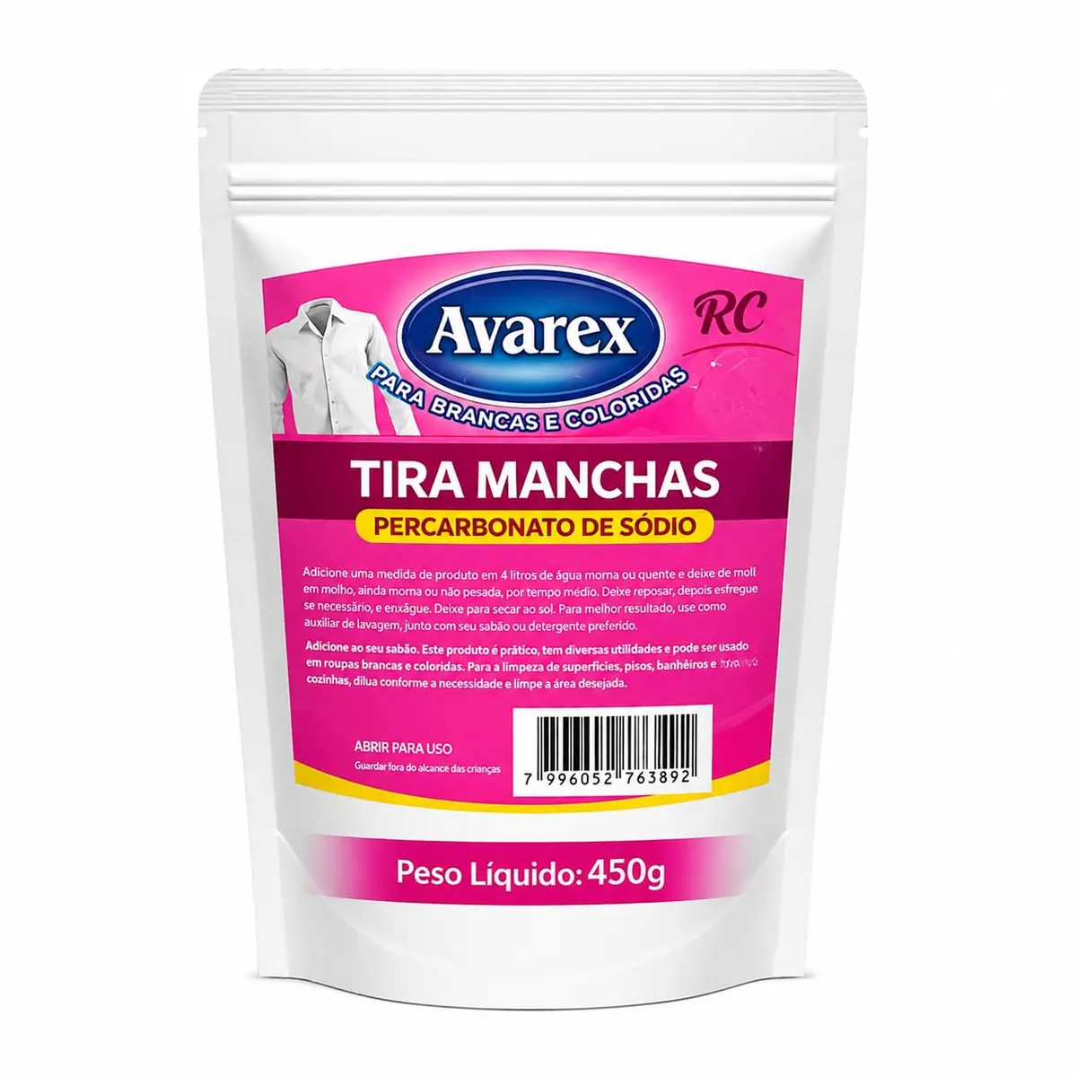 Percabonato de Sódio Granulado Branqueador 450G 100% Puro Tira Manchas - 1