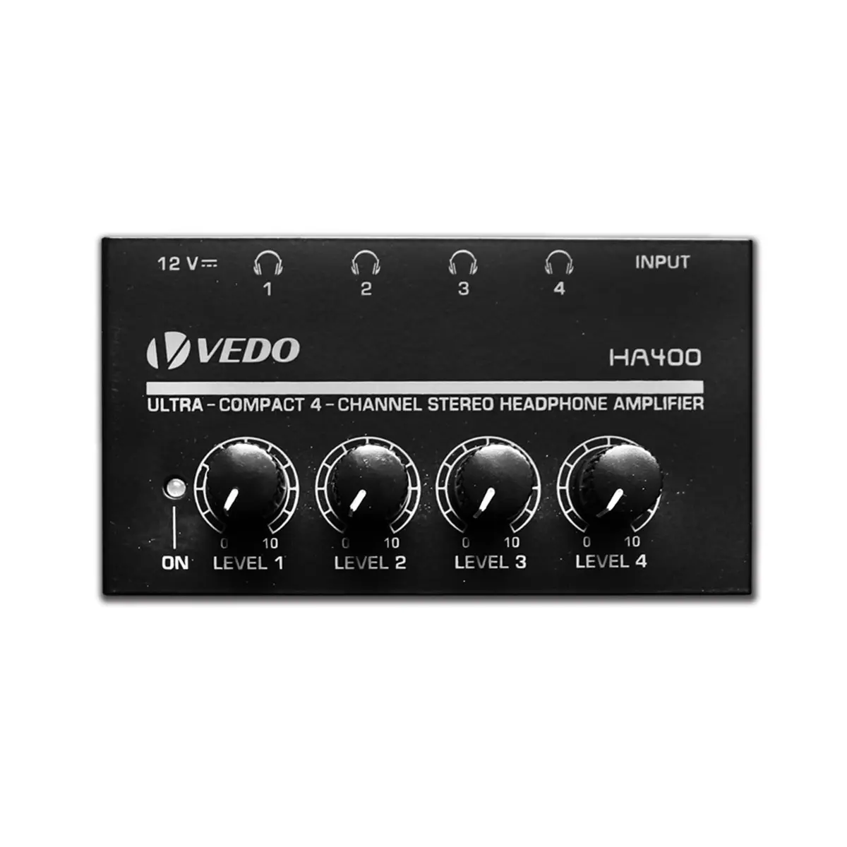 Amplificador de fone de ouvido estéreo ultra compacto de 4 canais para estúdio e palco com adaptador de energia de 12V EletrÃnicos para Carros > Audio > Amplificador EletrÃnicos para Carros Veiculos