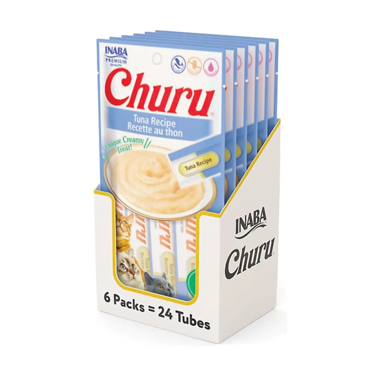 Churu Display Para Gato Sabor Atum 24 Tubos de 14g