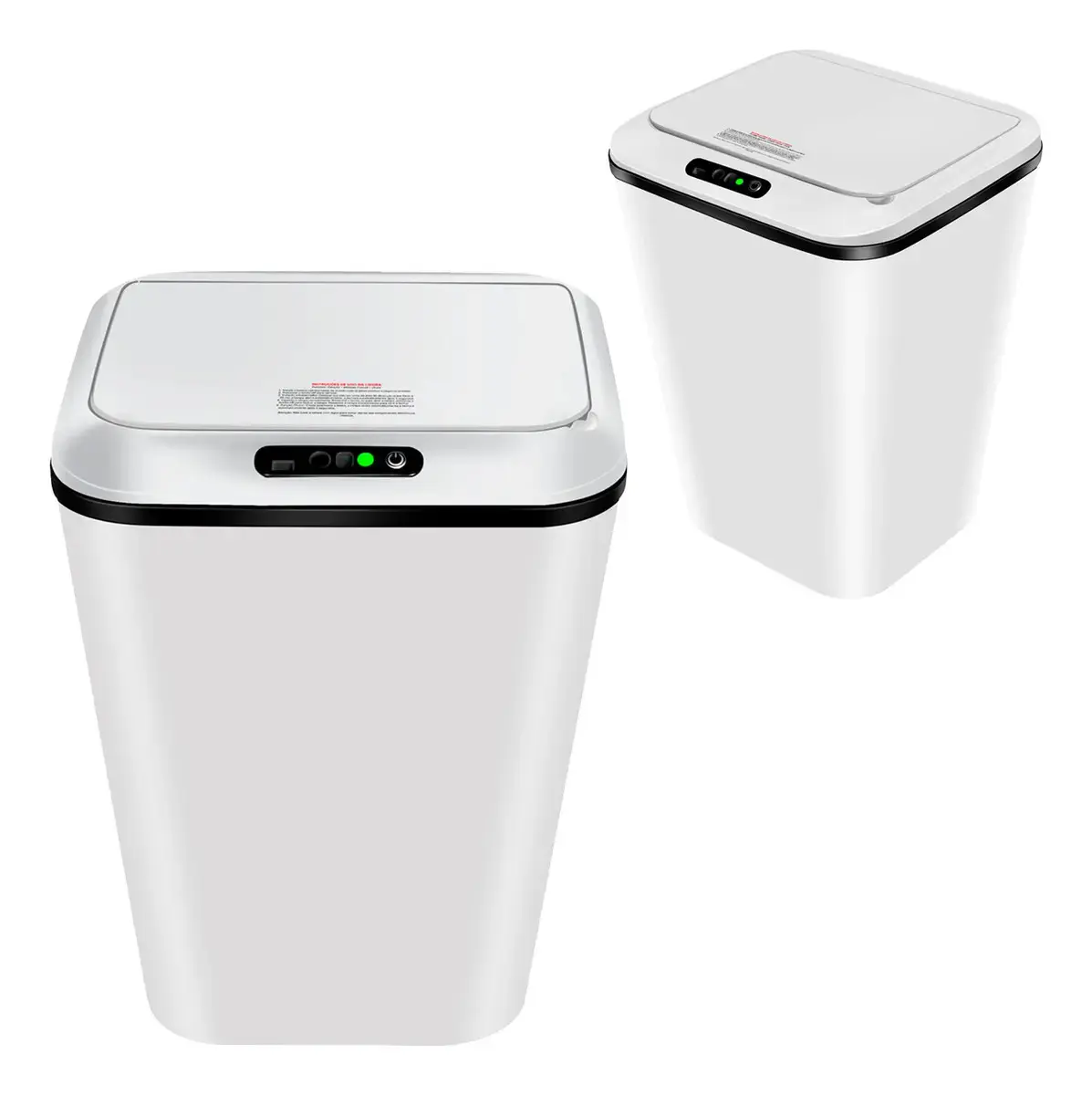Lixeira Automatica Inteligente 16 L Com Sensor Touch Cozinha Cor Branco