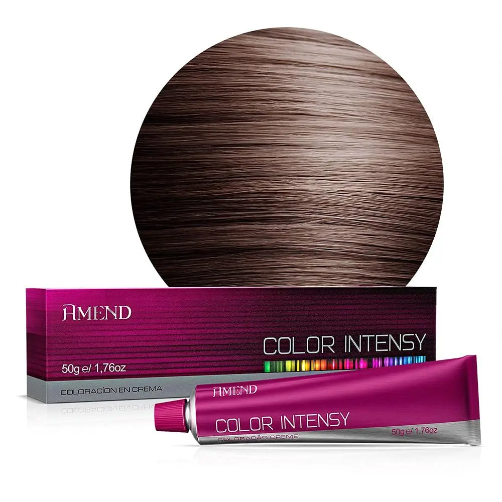 Coloração 5.0 Castanho Claro 50g | Amend Color Intensy | Castanho claro luminoso com cobertura completa dos brancos e alta fixação.
