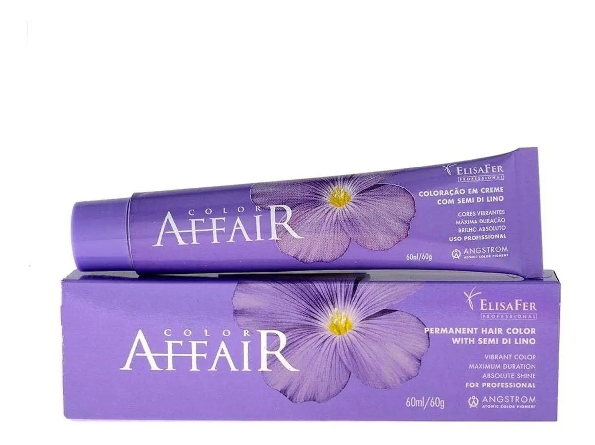 Coloração Permanente em Creme Elisafer, Chocolate, 60g | Cobertura completa e duradoura, fácil aplicação e textura cremosa, resultados de salão em casa
