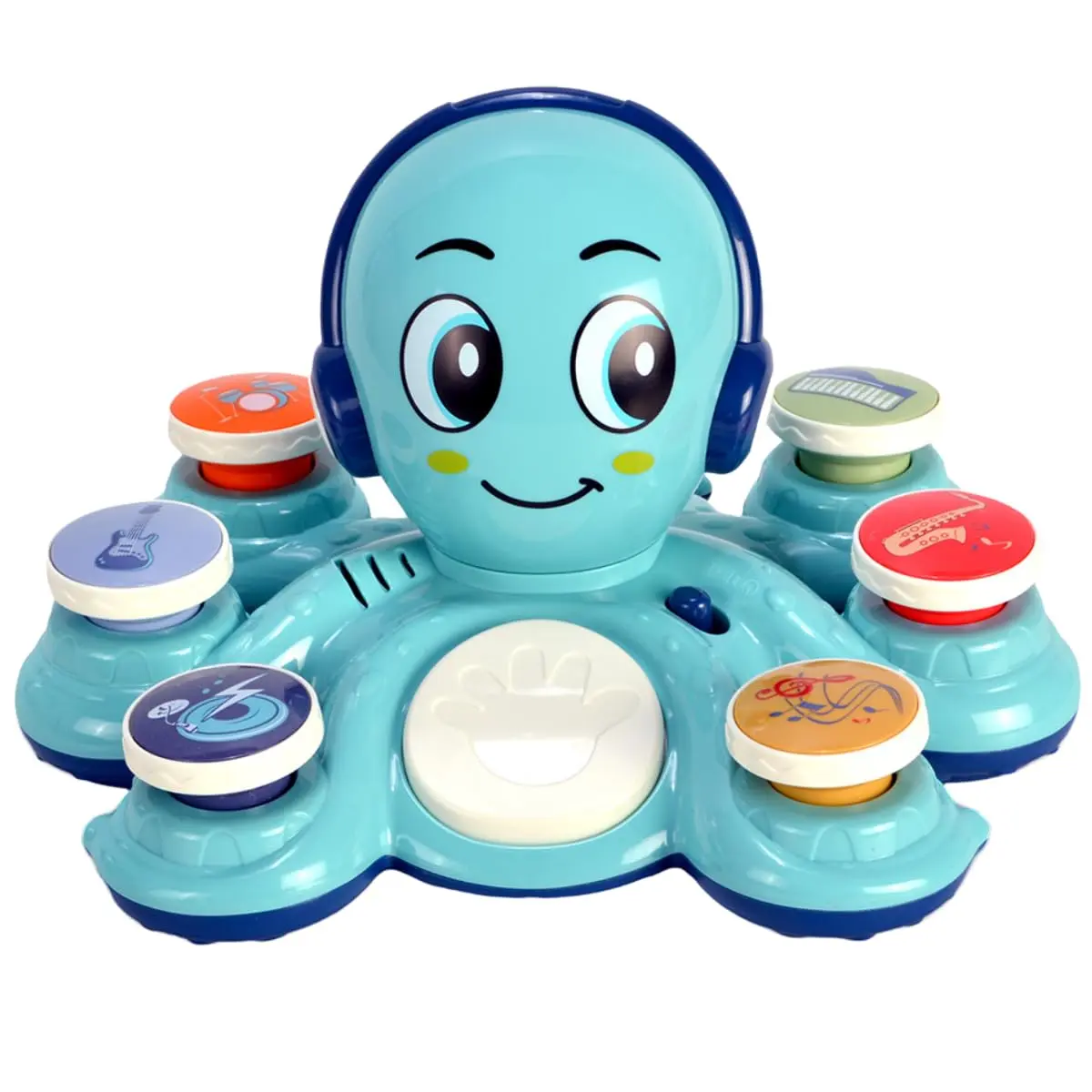 Brinquedo Polvo Musical Baby Land, Azul | com Som com Luz - Plástico 27 cm - 1 polvo musical - Brinquedo para Meninos - a partir de 18 meses