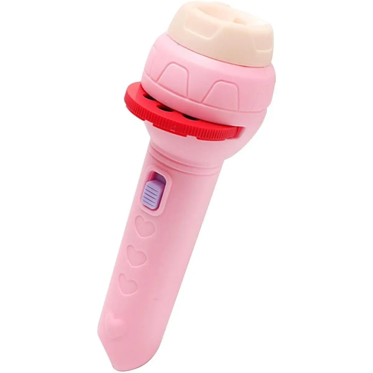 Lanterna Projetora Infantil com 3 Discos e 24 Imagens Sortidas – Brinquedo Educativo e Divertido - TYDA (ROSA/LILAS) - 1