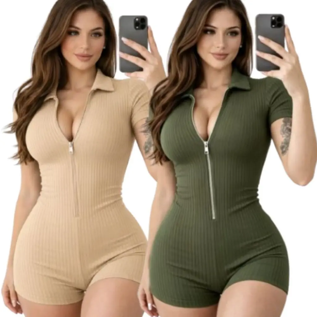MACACAO MACAQUINHO FEMININO CANELADO COM ZIPER TUBINHO CURTO MODA BLOGUEIRA - 1