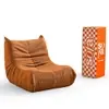 Poltrona Puff Modular 1973 em Boucle Laranja