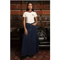 Saia Jeans Super Midi Coca-Cola