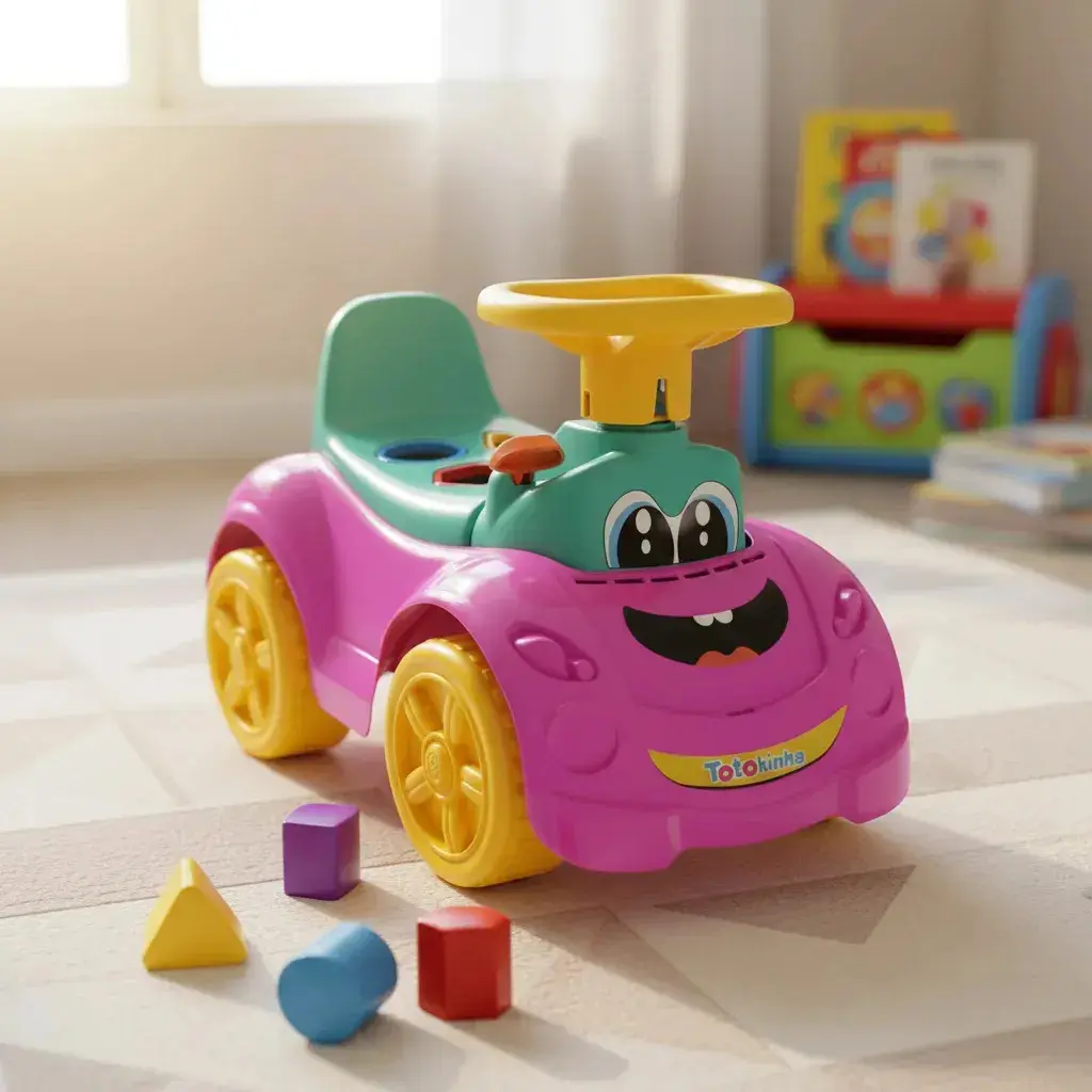 Totokinha Totoka Sport Carrinho Andador Brinquedo Educativo Formas Geométricas Passeio Cardoso Toys