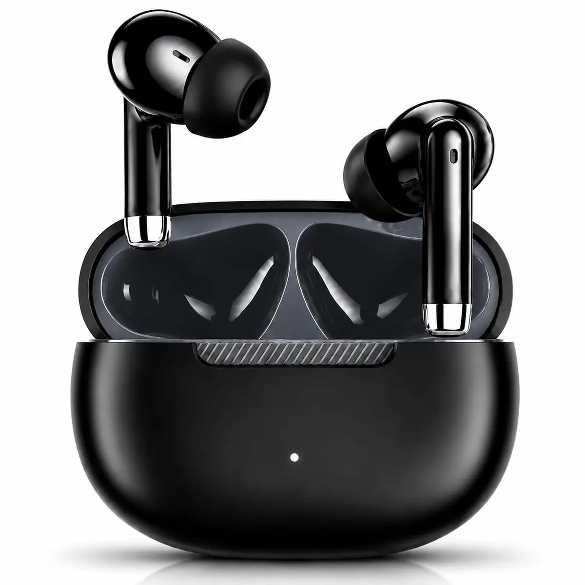 Fone de Ouvido Bluetooth Sem Fio TWS Intra-Auricular, Até 35h de Bateria, Microfone, Controle Touch, USB-C, Resistente à Água para Academia, Corrida e Uso Diário - 1