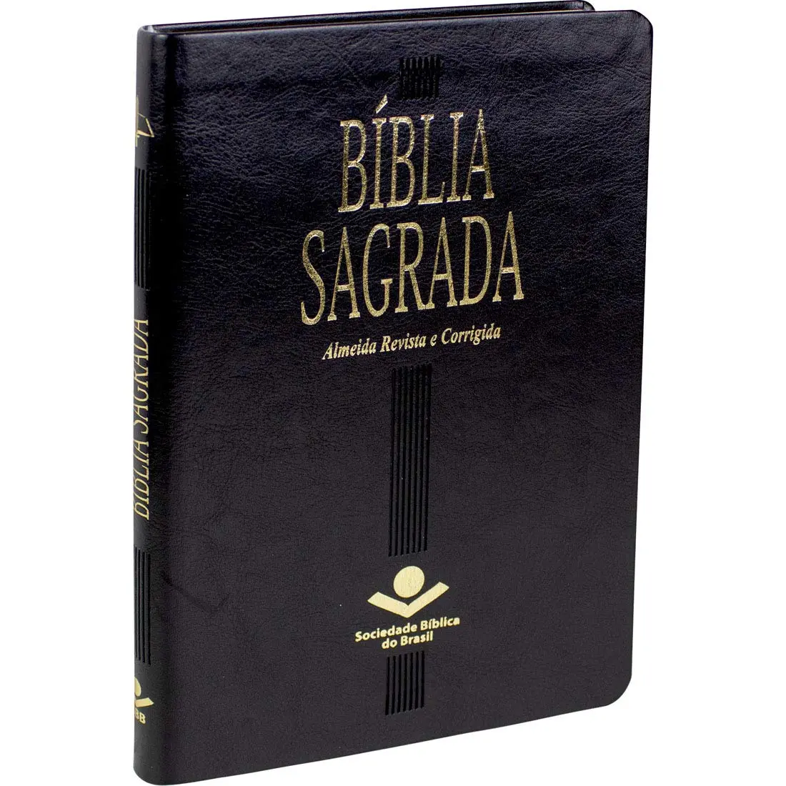 Bíblia Sagrada ARC, Letra Regular, Capa Couro Sintético Preta: Almeida Revista e Corrigida (ARC) - 1