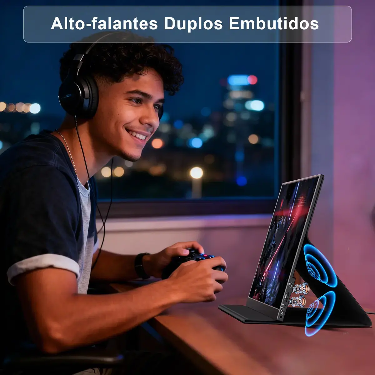 Monitor Portátil 15.6''com Usb C Dupla/hdmi Fhd 1080p 60hz thumbnail 5