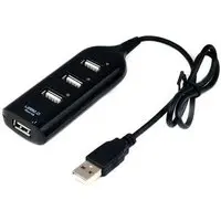 HUB USB 2.0 MD9, 4 Portas, Preto - 7437