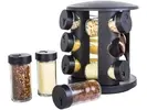 [Magazine Luiza] Porta-Temperos Brinox Lock & Stock 10 Peças Vidro e Suporte Giratório - 1