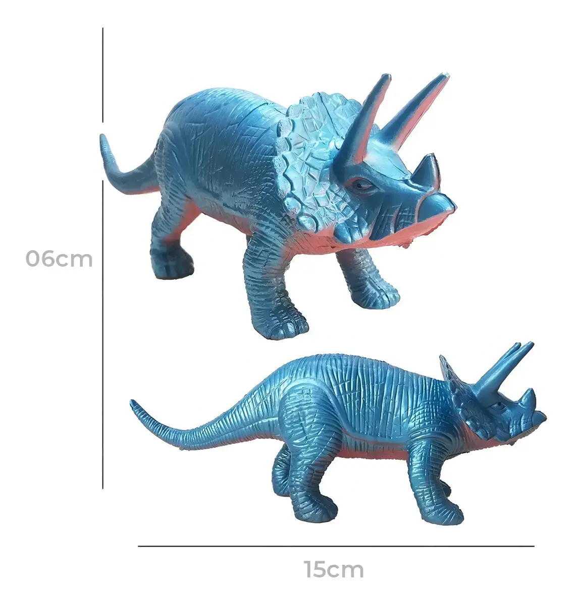 Kit 8 Dinossauros Dino World em Borracha Soft 3-6 anos thumbnail 2