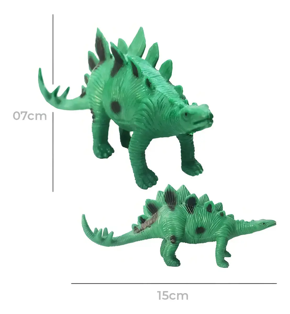 Kit 8 Dinossauros Dino World em Borracha Soft 3-6 anos thumbnail 6
