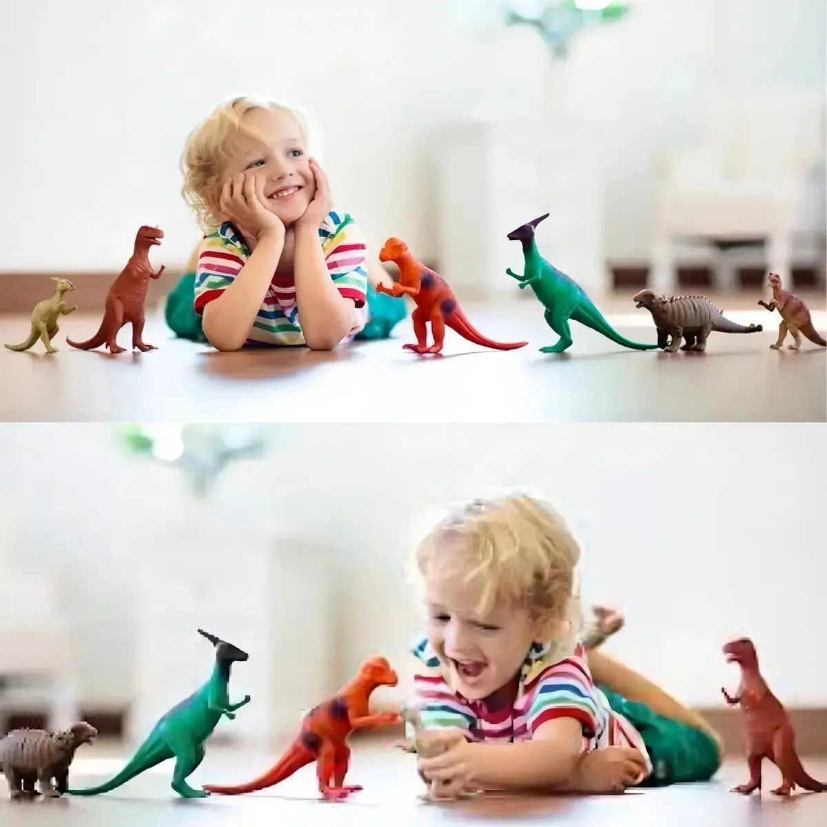 Kit 8 Dinossauros Dino World em Borracha Soft 3-6 anos thumbnail 10