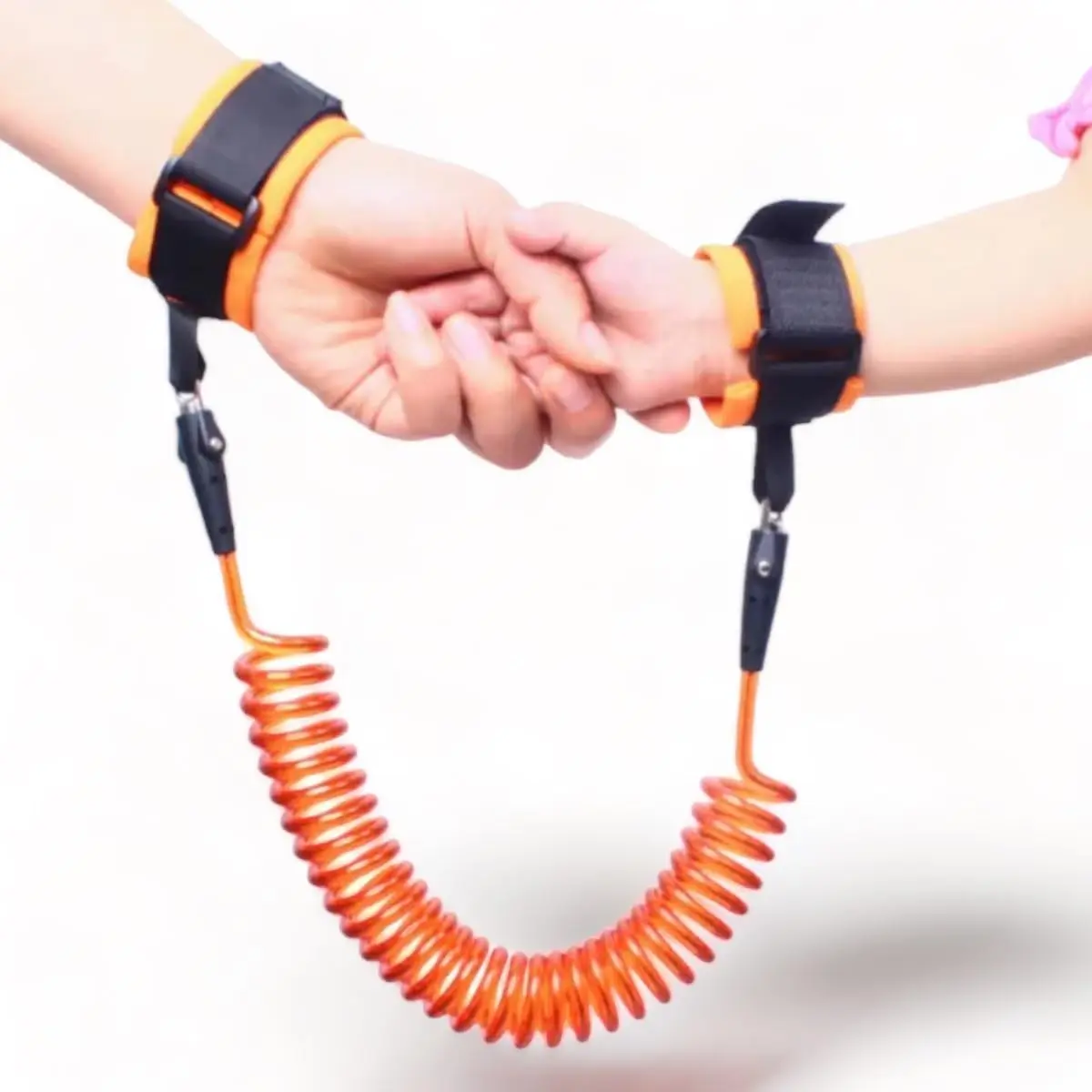 Pulseira Guia Infantil de Segurança Proteção para Criança Pulso Anti Perda (Laranja) - 1