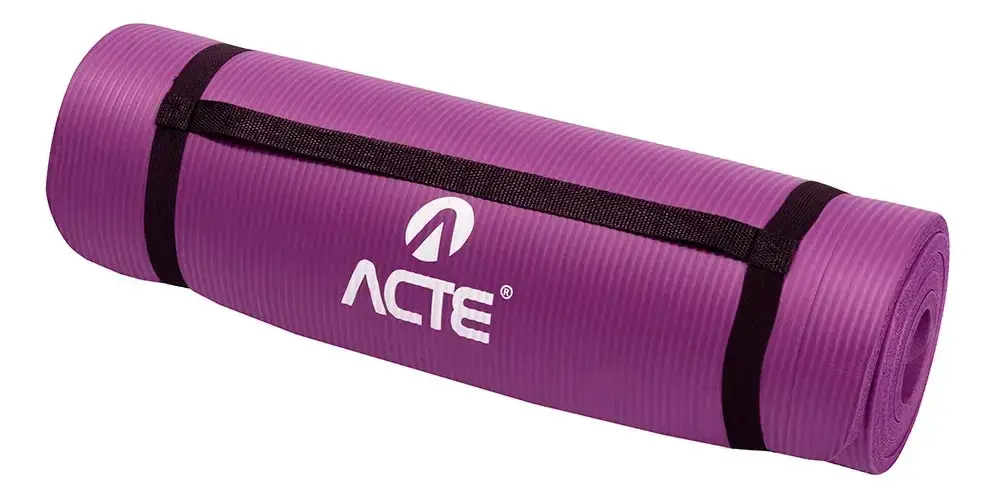 Tapete Para Exercícios Resistente Confort 180cm Roxo Acte Sports - Resistente - Antiderrapante