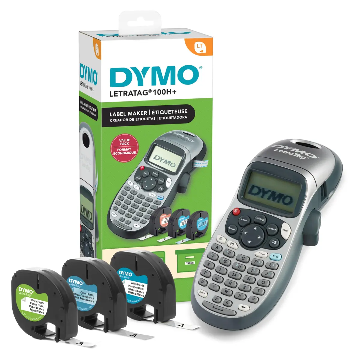 Rotulador Eletronico DYMO Letratag 100H - Combo c/3 fitas - 1