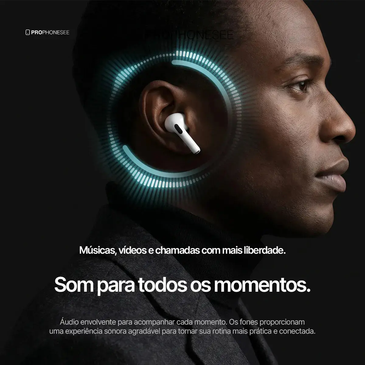 Fone Ouvido Bluetooth 5.4 Sem Fio Estojo De Carregamento Anti Ruido A Prova Dagua Compatível Com Ios Samsung Galaxy Android Tws Wireless Air Premium Microfone Touch Marca Pro Phone See thumbnail 4