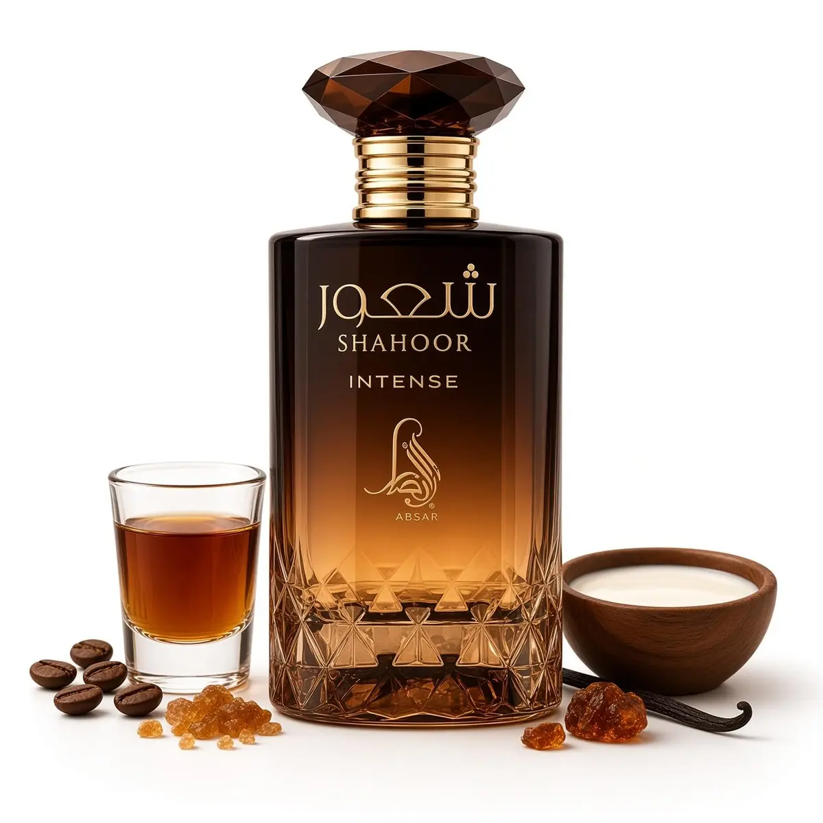 Al Absar Shahoor Eau De Parfum Unissex Intense - Café Rico, Amaretto Doce e Notas Quentes de Baunilha