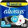 (REC)Absorvente Noturno Always Noites Tranquilas Cobertura Seca com Abas Leve 48 Pague 40, Always - 1