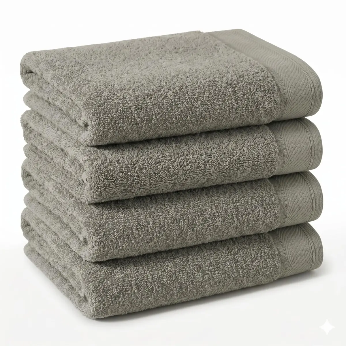 4 Toalhas De Banho Gigante Gramatura 500 G/m² Grossa Felpuda Eleganz (CINZA)