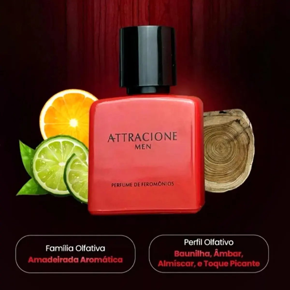 Attracione Men perfume Masculino Com Feromônios Ativados 25 mL thumbnail 3