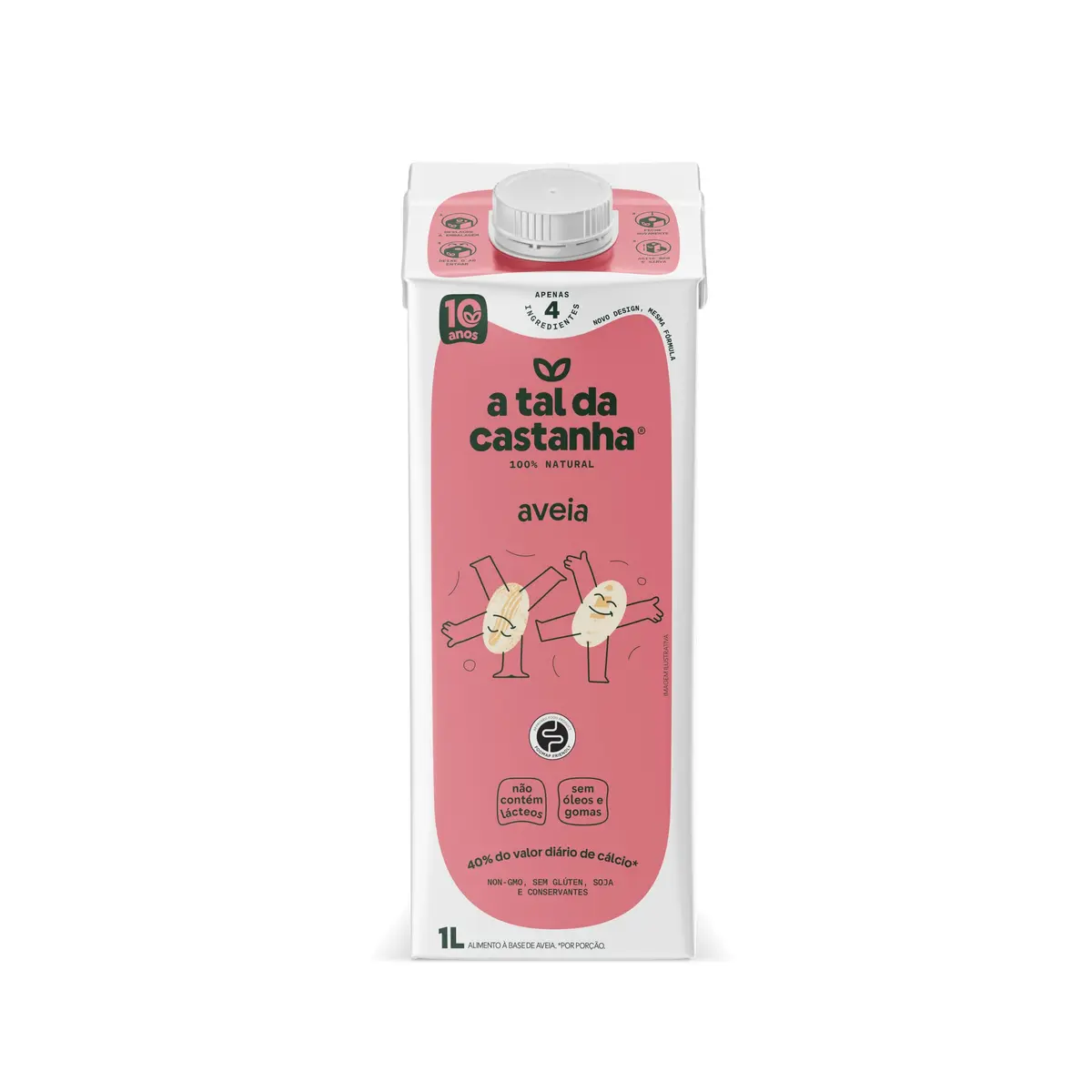 Leite Vegetal A Tal da Castanha Aveia Leve, 1L