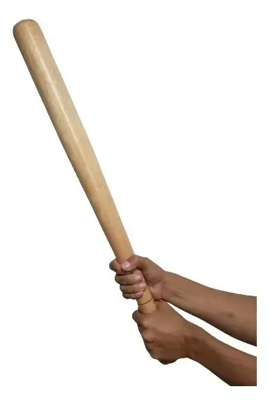 Taco De Madeira Baseball Beisebol Maciço Resistente 68cm