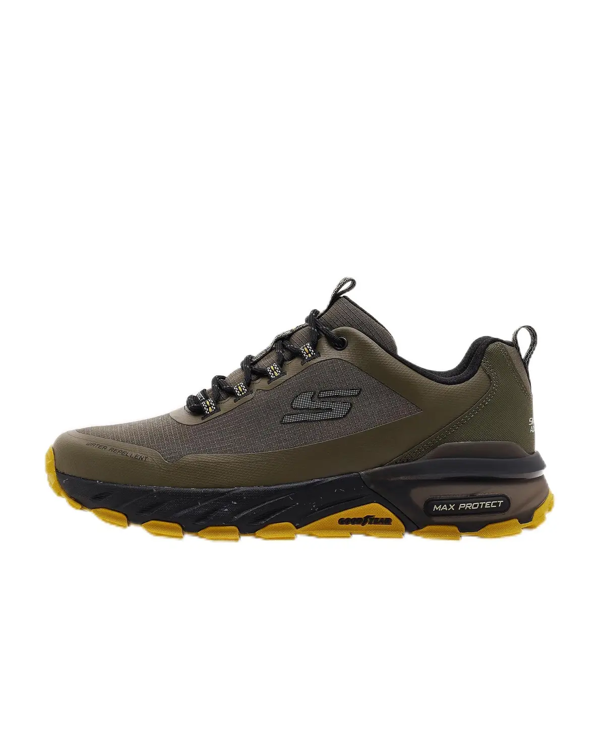 Tênis Skechers De Trilha Max Protect Masculino Preto/Vermelho, 40