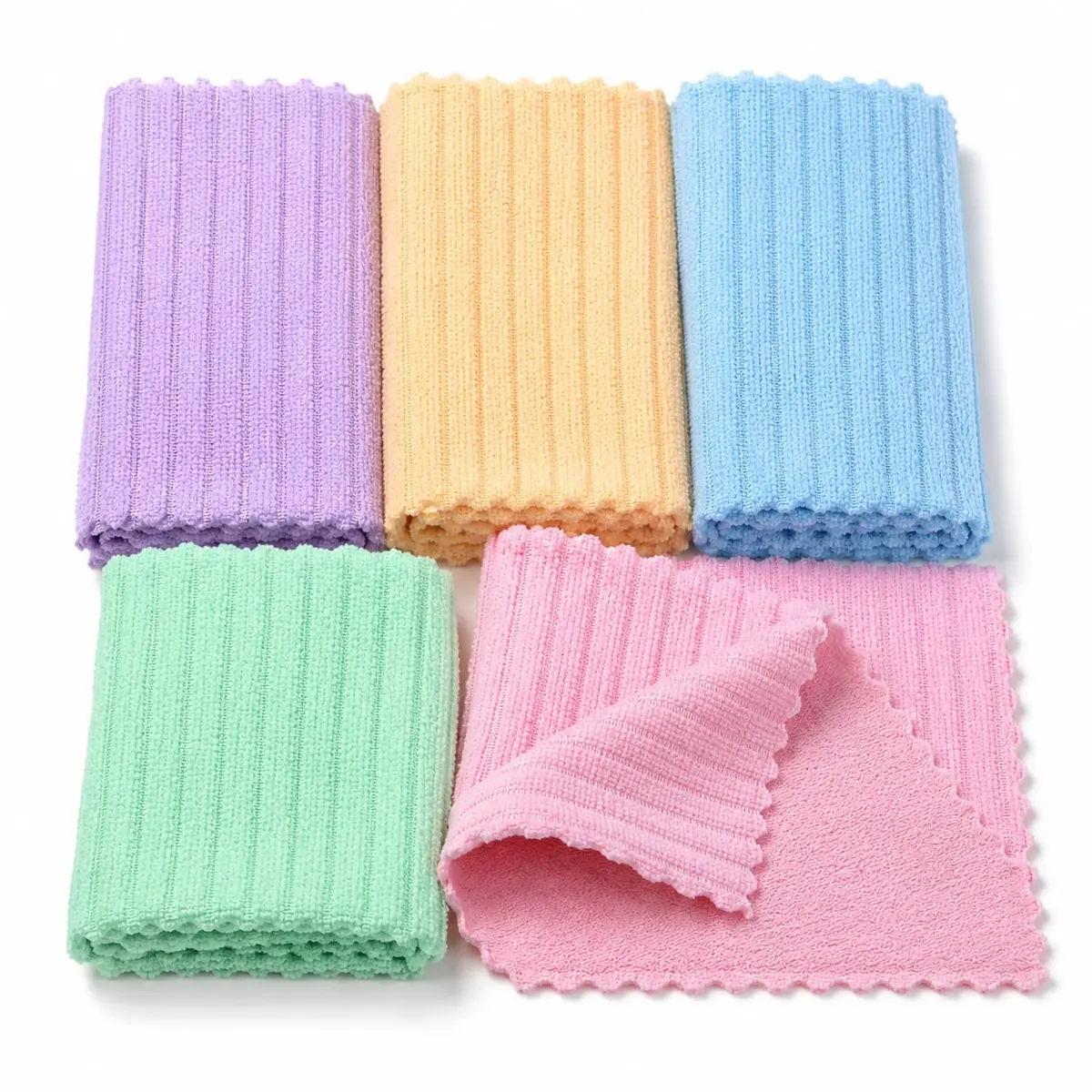 Kit 5 Panos de Microfibra 30x30cm, Alta Absorção, Multiuso, Reutilizável e Macio, Pano para Limpeza Automotiva e Doméstica, Carro, Vidros, Móveis, Cozinha e Eletrodomésticos (5) - 1