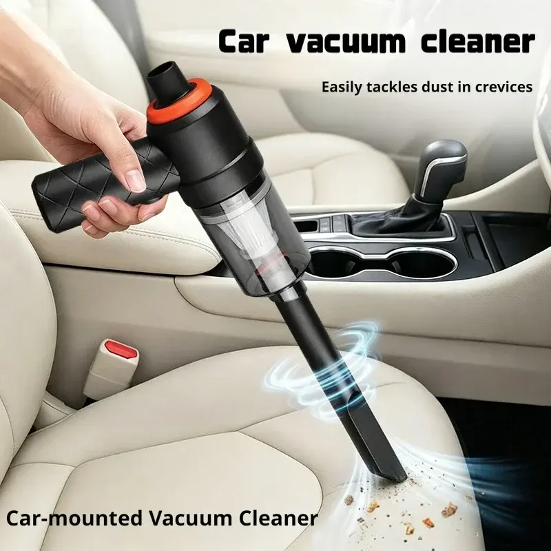 Aspirador de pó portátil sem fio para carro 2 em 1 com função de sucção e sopro, recarregável, coletor de poeira para limpeza de casa e veículos