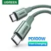 Cabo USB Tipo-C UGREEN MacBook carregamento rápido QC4.0 100W 0,5m - 1