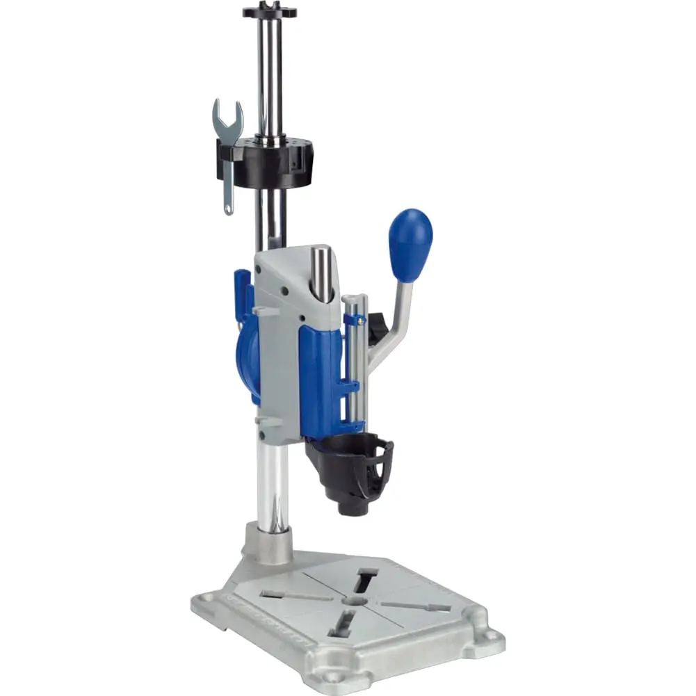 Suporte de Bancada Dremel para Ferramenta Rotativa, Estação de Trabalho Portátil, Prata, Perfuração até 5 cm