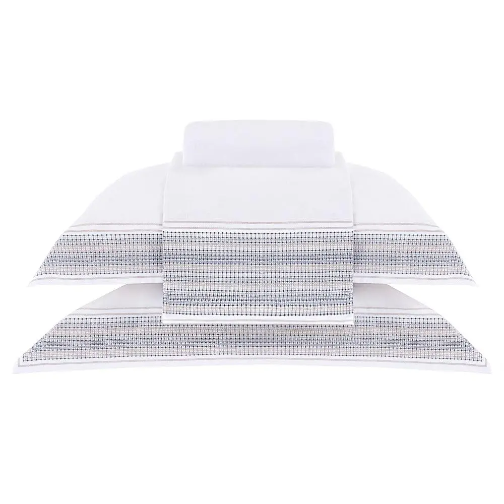 Jogo de Cama Queen Gran Percal 200 Fios Buddemeyer Bourbon 100% Algodão Penteado Estampado 4 peças - 1