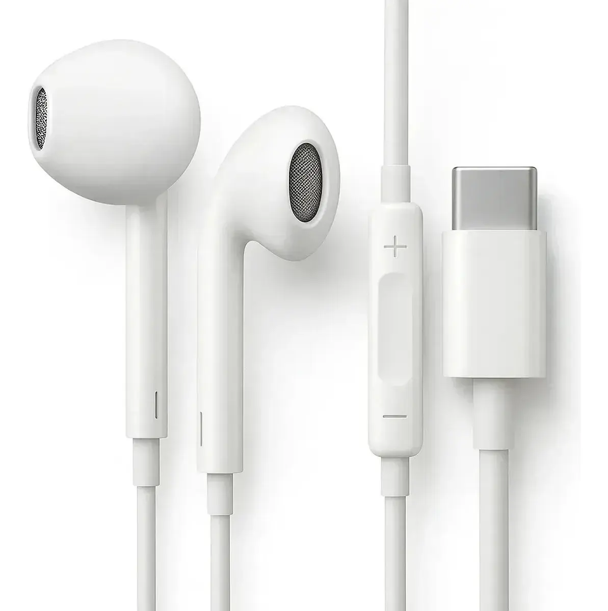 Fones De Ouvido Usb-c Tipo C Com Microfone Integrado Som Estéreo Alta Qualidade Controle De Chamadas Compatível Com iPhone 15 16 17 Android Samsung Xiaomi Motorola Conexão Direta Premium Eletric Teck - 1