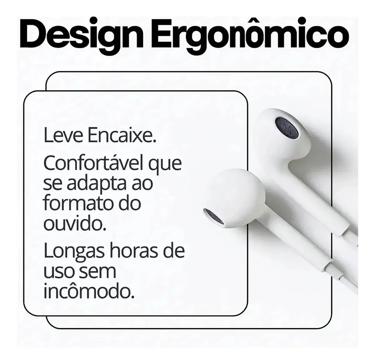 Fones De Ouvido Usb-c Tipo C Com Microfone Integrado Som Estéreo Alta Qualidade Controle De Chamadas Compatível Com iPhone 15 16 17 Android Samsung Xiaomi Motorola Conexão Direta Premium Eletric Teck thumbnail 8