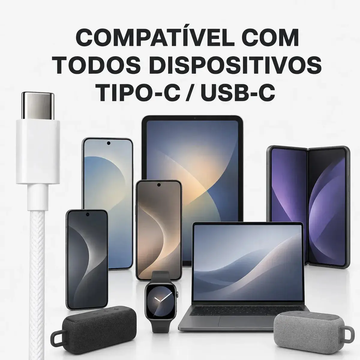 Fones De Ouvido Usb-c Tipo C Com Microfone Integrado Som Estéreo Alta Qualidade Controle De Chamadas Compatível Com iPhone 15 16 17 Android Samsung Xiaomi Motorola Conexão Direta Premium Eletric Teck thumbnail 9