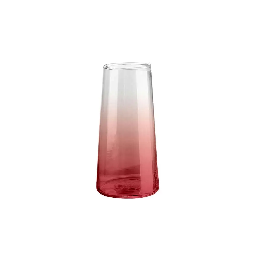 Vaso em vidro 22 cm cor Degrade Vermelho L Hermitage - Full Fit