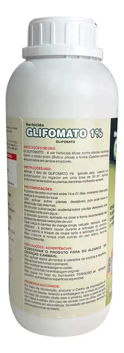 Herbicida Mata Mato Glifosato 1% Líquido 1L - Glifomato Insetimax thumbnail 3