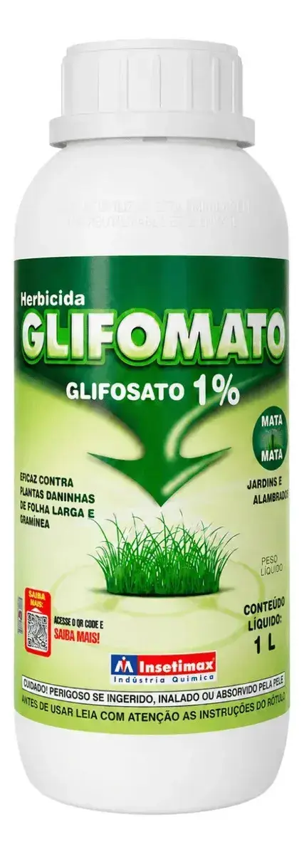 Herbicida Mata Mato Glifosato 1% Líquido 1L - Glifomato Insetimax thumbnail 7