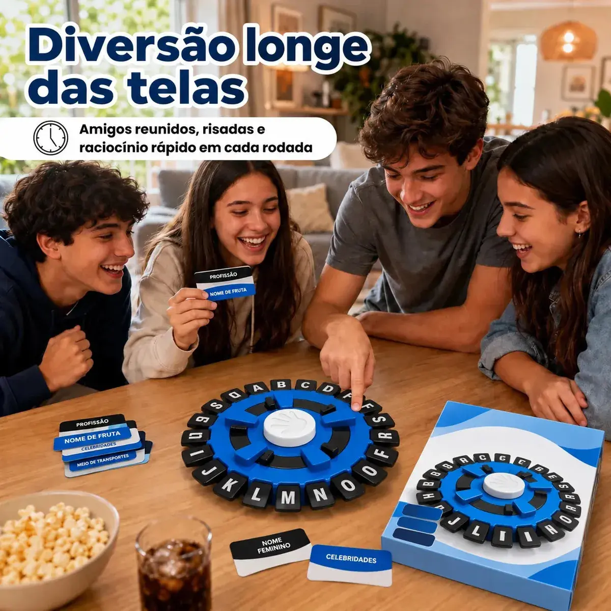 Jogo Tapple Português Relé Letras Brinquedo Educativo Pedagógico Familiar thumbnail 3