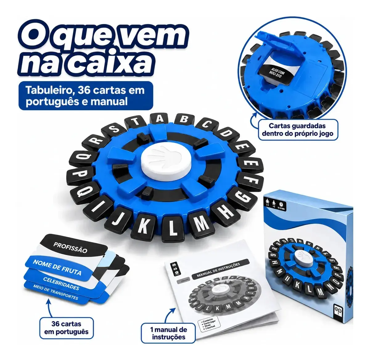 Jogo Tapple Português Relé Letras Brinquedo Educativo Pedagógico Familiar thumbnail 4