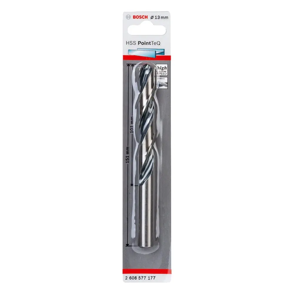 Bosch Broca Para Metal Aço Rápido Hss-Pointteq 13 0Mm - 1