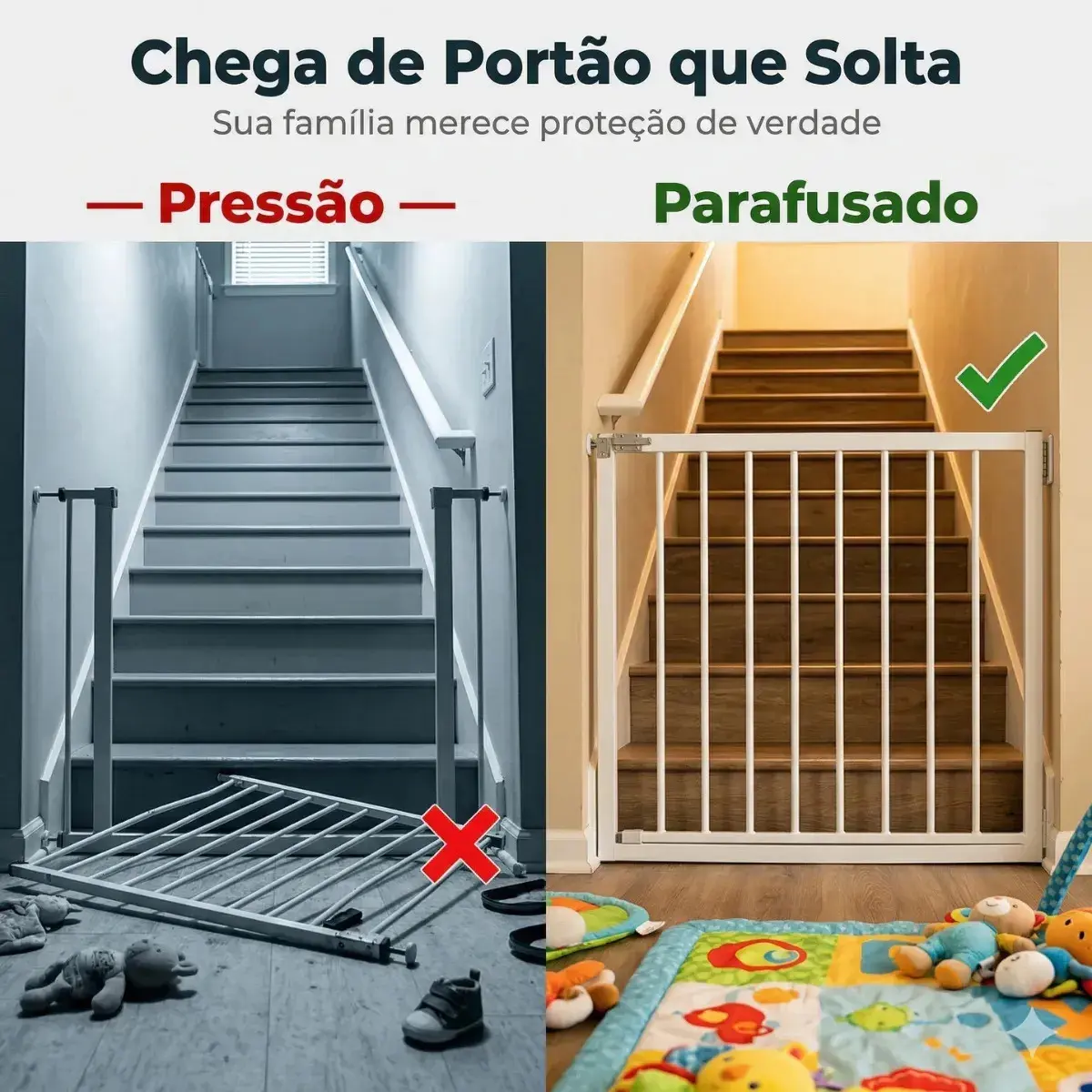 Portão Pet Corredor Fixo Parafusado Parede 80cm Segurança Cor Preto thumbnail 7