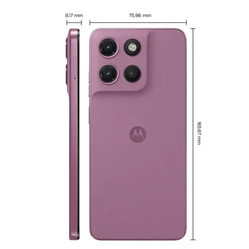 Smartphone Motorola Moto G17 4G - 128GB 4GB RAM + 8GB RAM Boost camera 50MP Sony Lytia 600, tela FHD+ 60hz, bateria 5200 mAh - Rosa thumbnail 4
