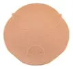 [Meli+] Sousplat Cerâmica Scalla Marrom 34cm - 1