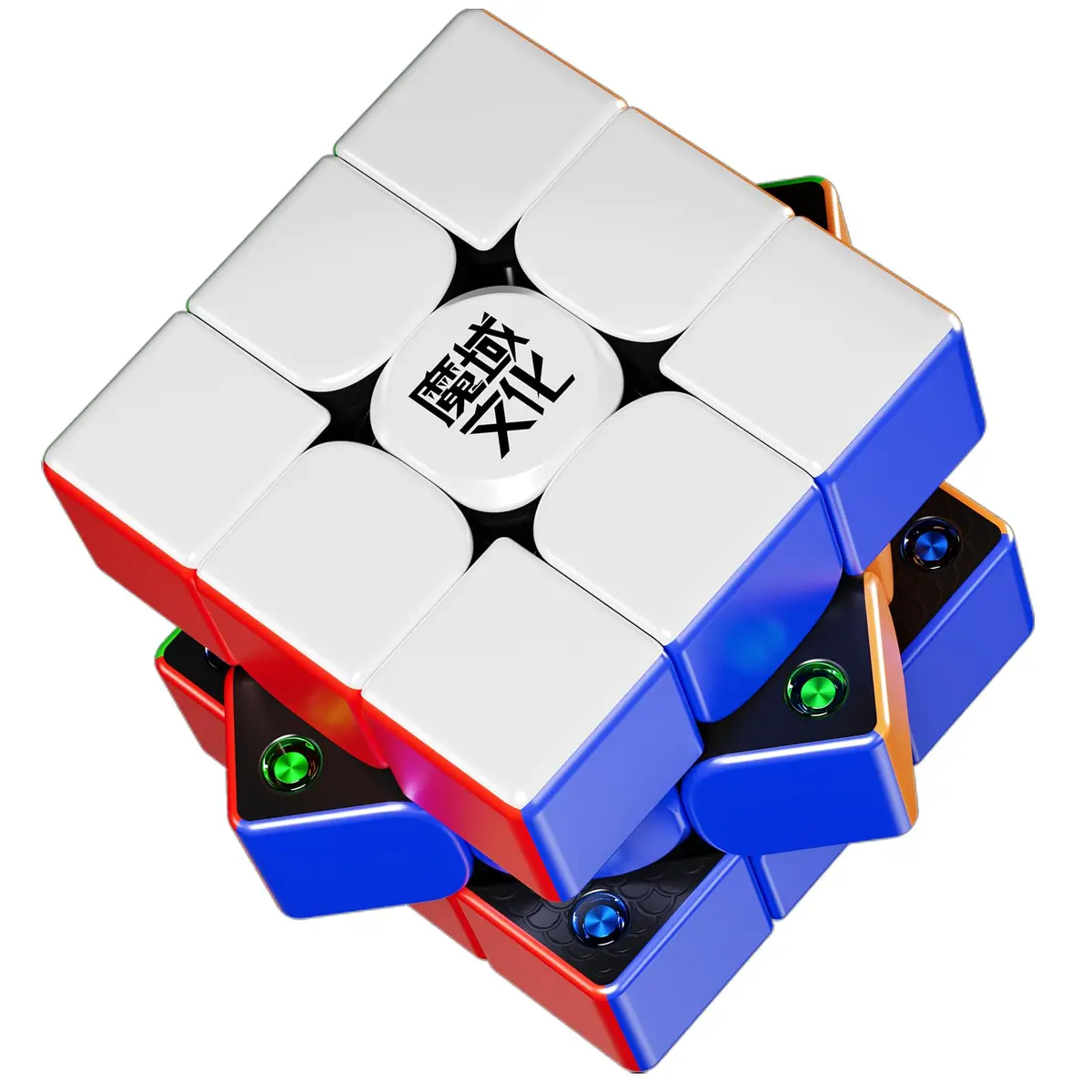 Moyu Cubo de quebra-cabeça Weilong V11 SE 2025 Speed Cube 3x3 – Quebra-cabeça com tensão ajustável, 48 ímãs, 3 por 3, cubo mestre magnético profissional suave (versão interna preta fosca magnética)