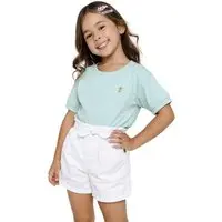 Infantil - Blusa Menina Básico Alphabeto Verde - 1